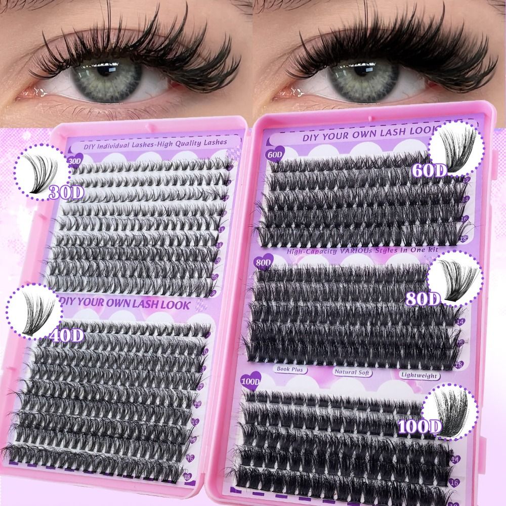 Eyelash Extension Wispy - Sztuczne rzęsy o długości 9-18mm, do