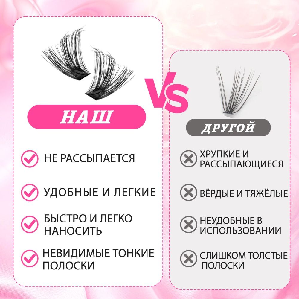 Eyelash Extension Wispy - Naturalne rzęsy na sztyfcie, styl wispy,