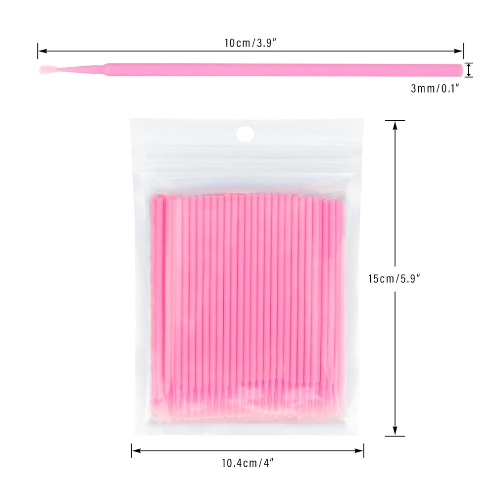 Eyelash Extensions - 500 sztuk jednorazowych mikro-wacików z bawełny,