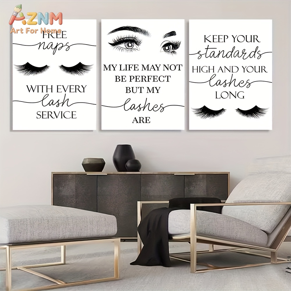 3 szt. Nieprzyłożone do ramki  – Eyelash Extension Quotes recenzja i cena