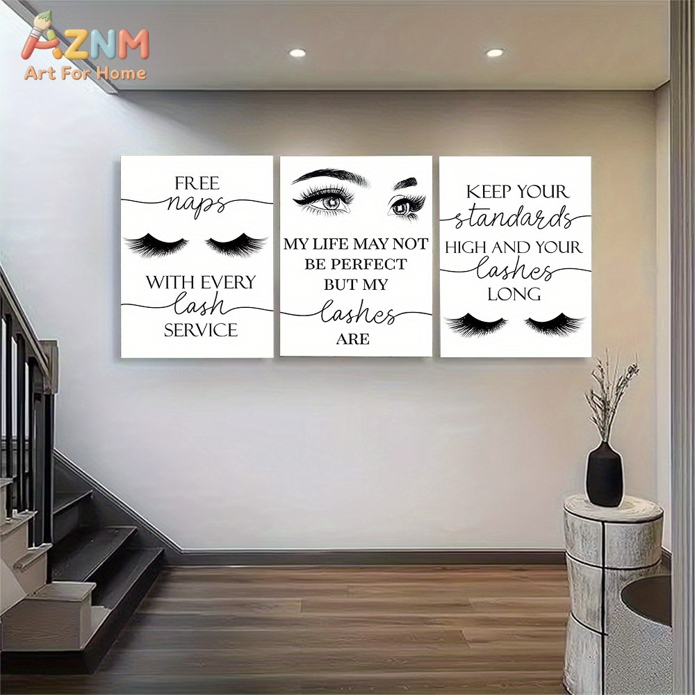 3 szt. Nieprzyłożone do ramki  – Eyelash Extension Quotes recenzja i cena