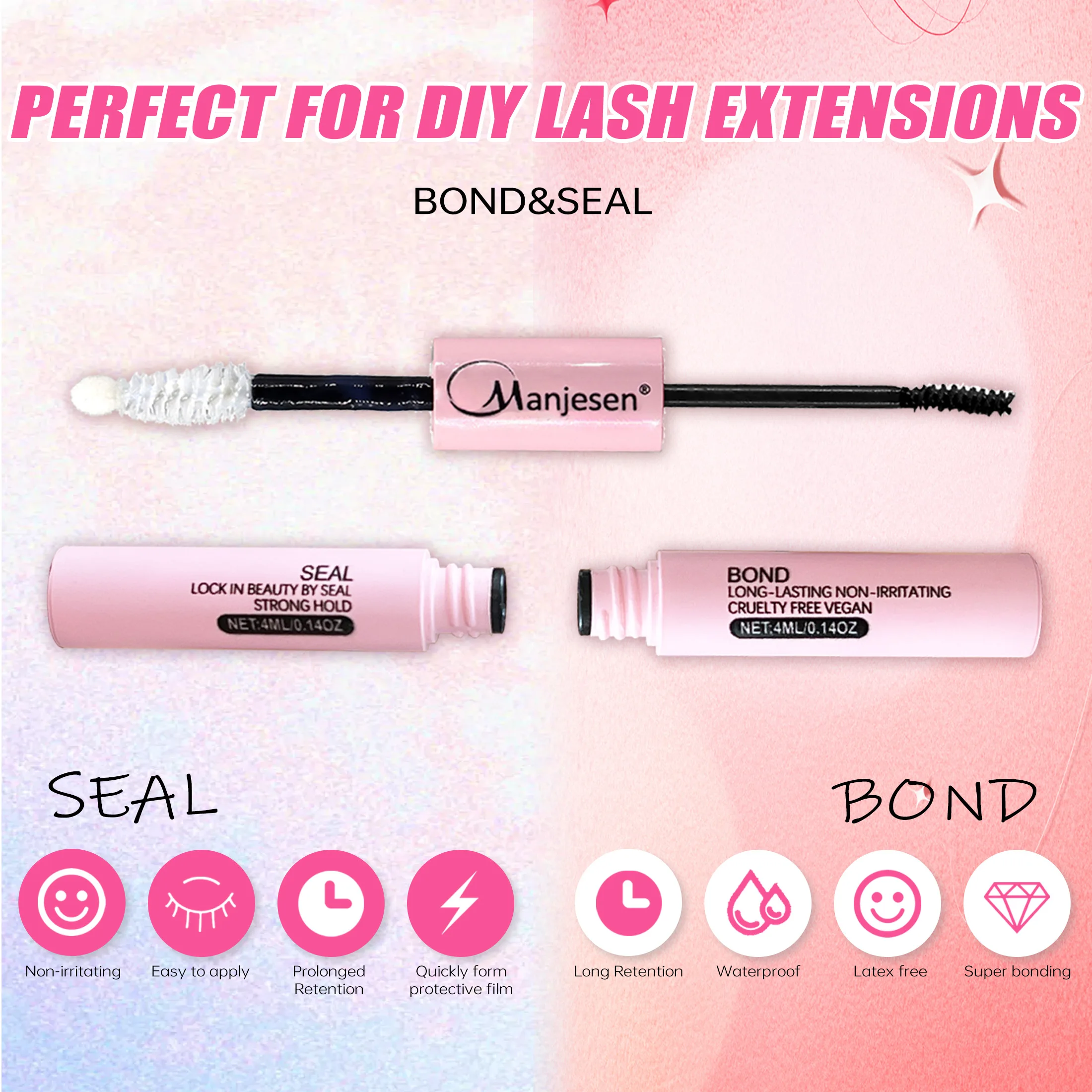 Rzęsy 200 szt. w kępkach, klej – Eyelash Extension London recenzja i cena